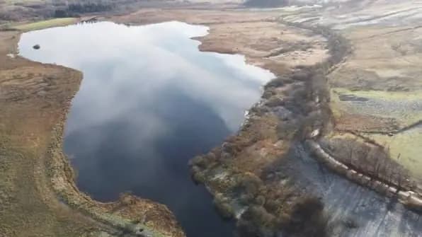 Hill loch from above